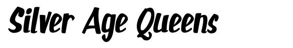 Silver Age Queens font preview